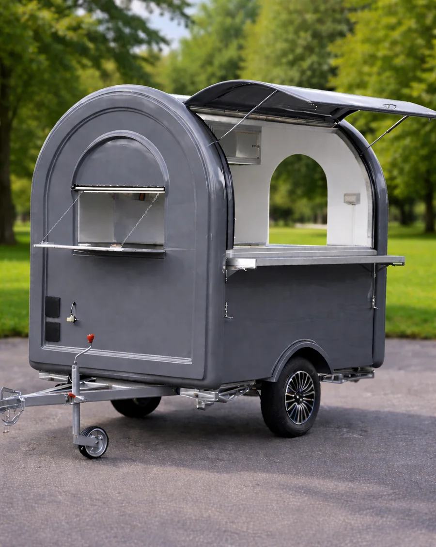 Remorque food truck S-165 en gris