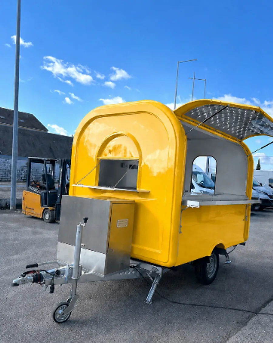 Remorque food truck L-280 en jaune