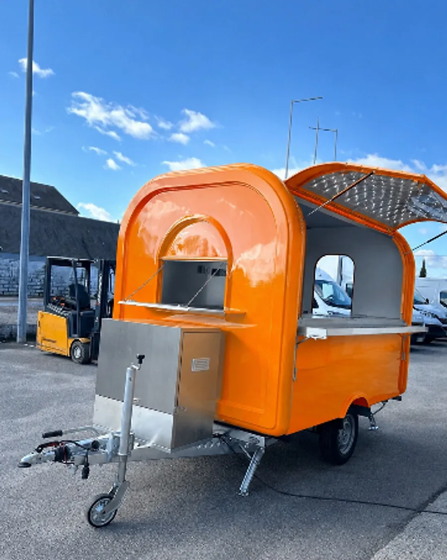 Remorque food truck L-280 en orange