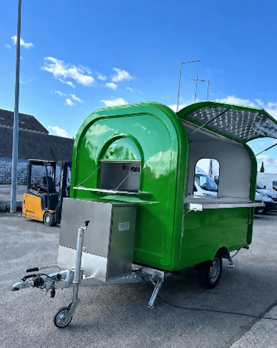 Remorque food truck L-280 en vert